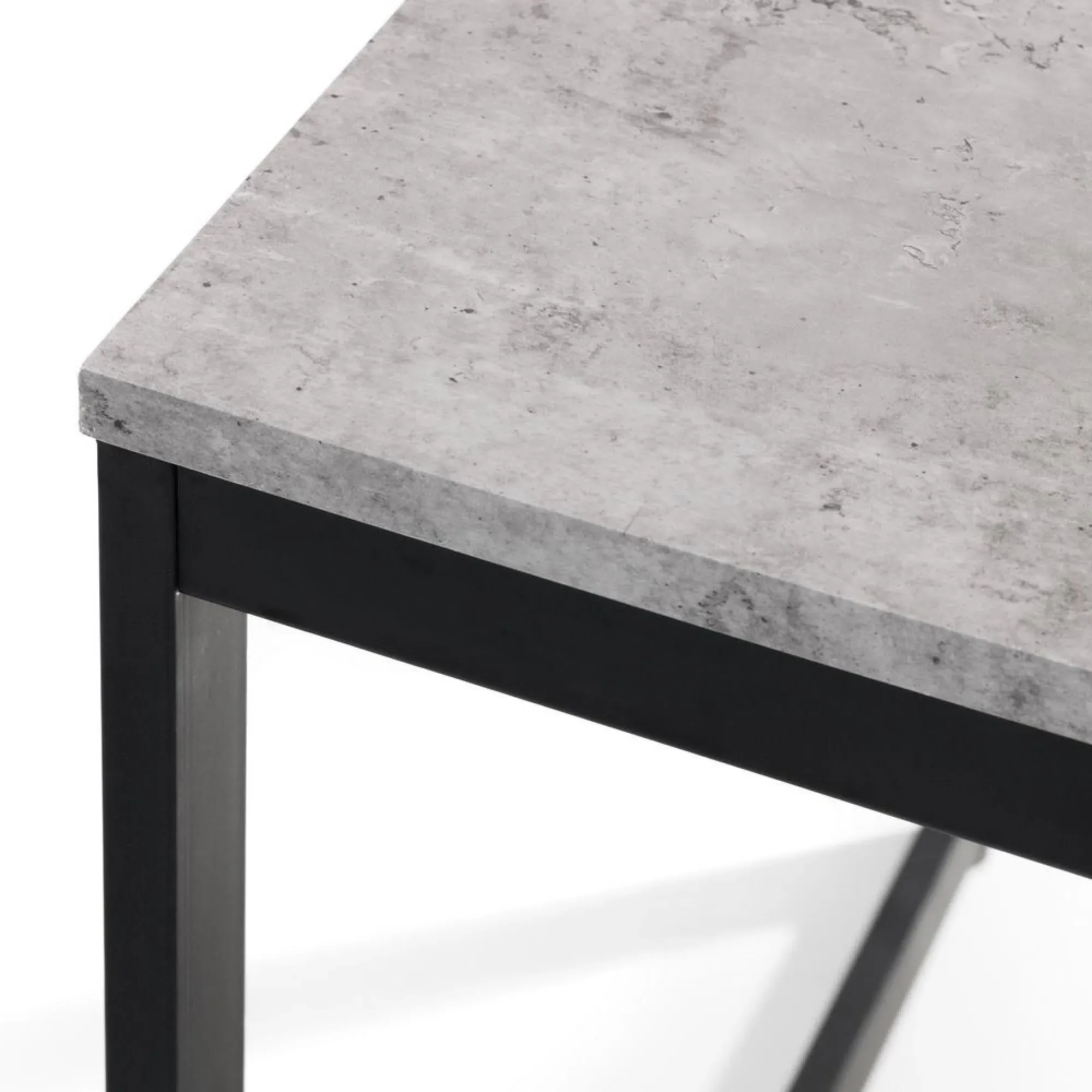 Staten 4-Seater Dining Table - Concrete Effect