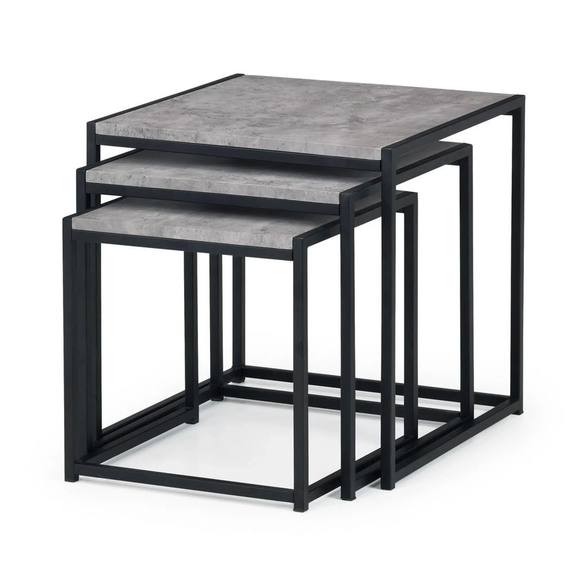 Staten Nest of 3 Tables - Concrete Effect