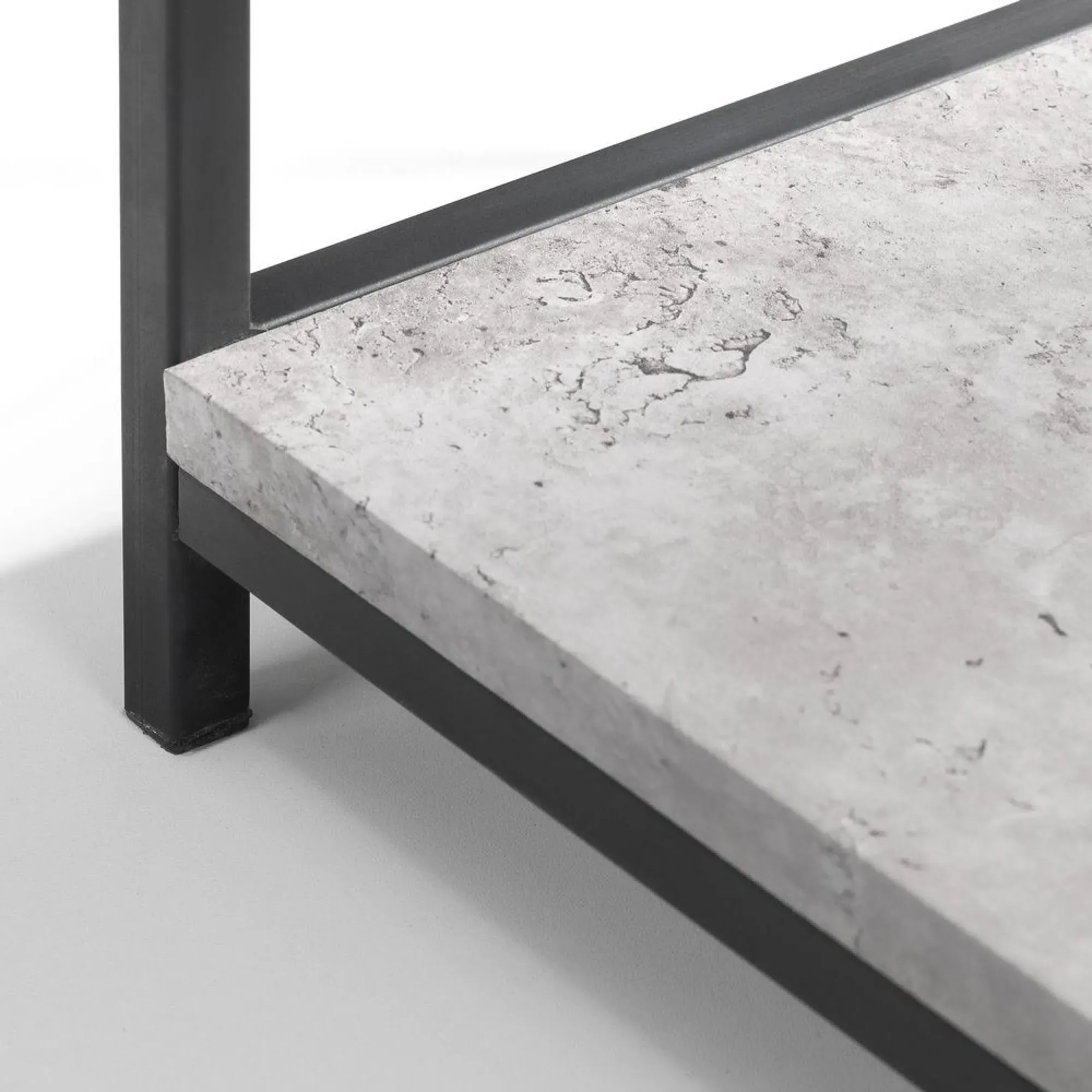 Staten Tall Bookcase - Concrete Effect