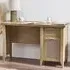 Sydney Faux Rattan 1 Door 1 Drawer Desk - Oak