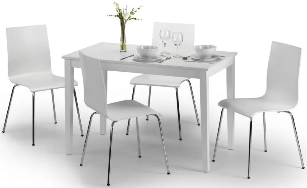 Taku 4-Seater Dining Table - White