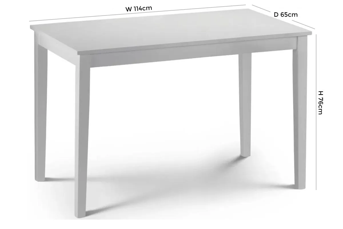 Taku 4-Seater Dining Table - White