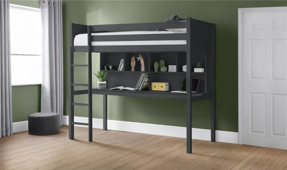 Titan High Sleeper Bed - Anthracite