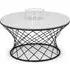 Trevi Round Coffee Table - White Marble
