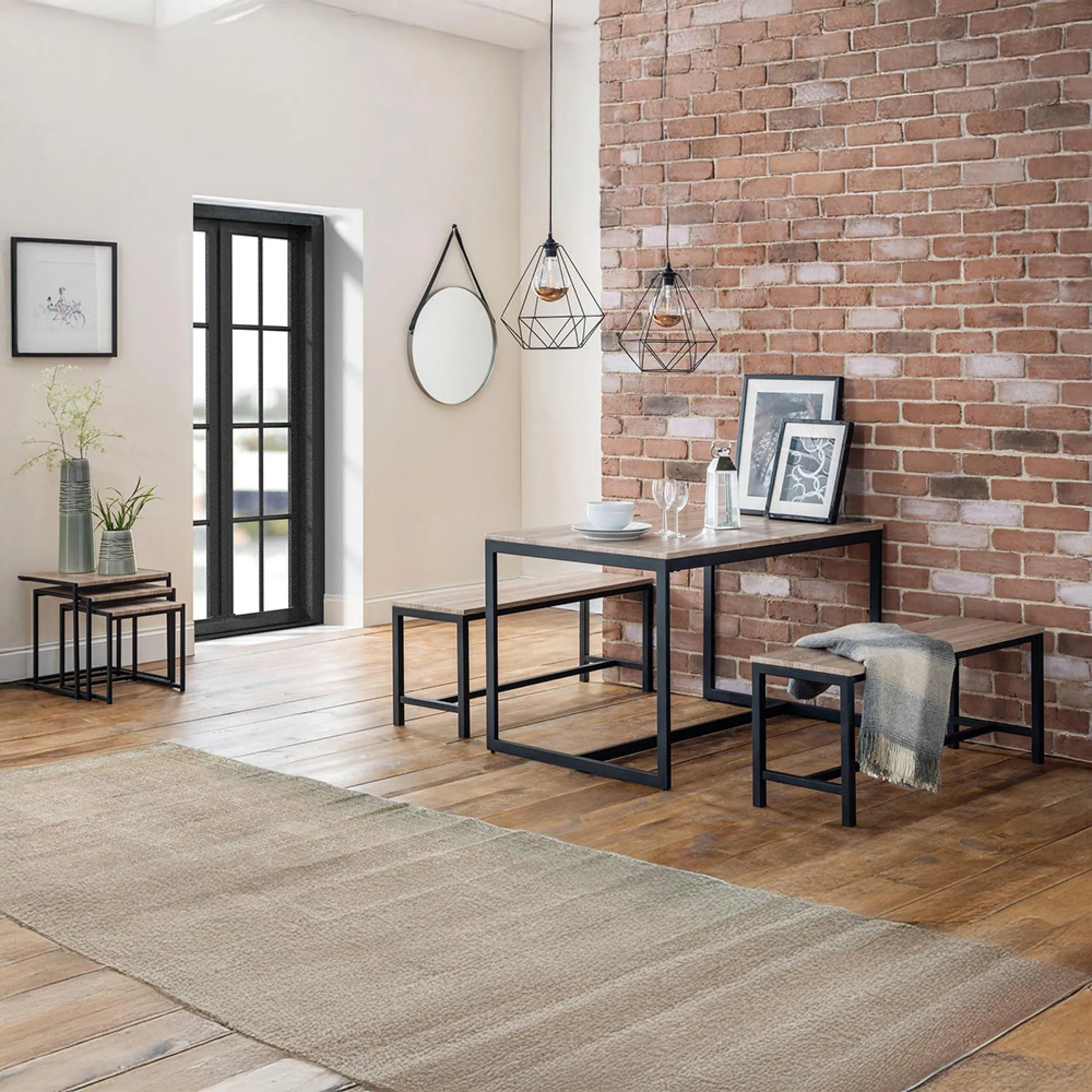 Tribeca 4-Seater Dining Table - Sonoma Oak