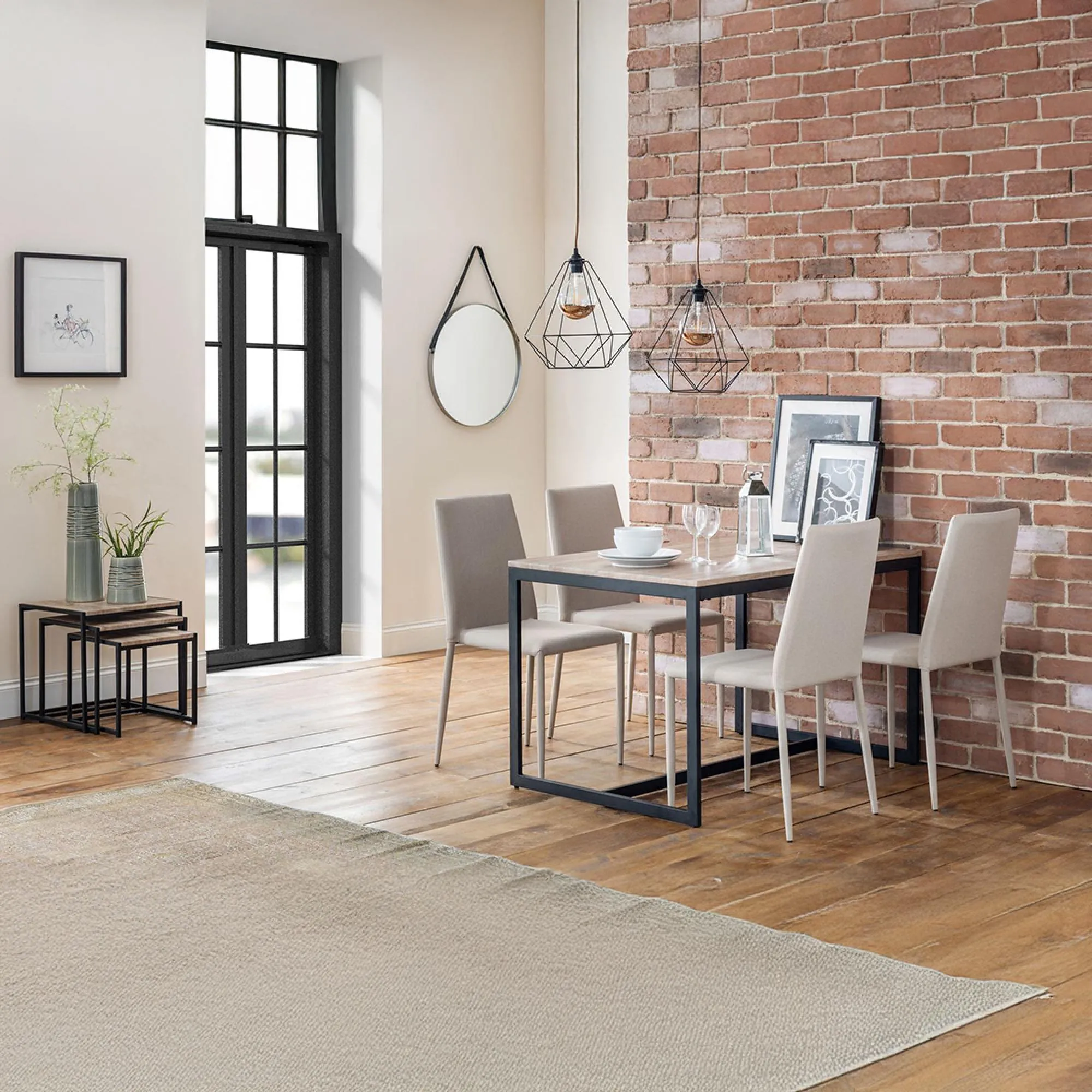 Tribeca 4-Seater Dining Table - Sonoma Oak