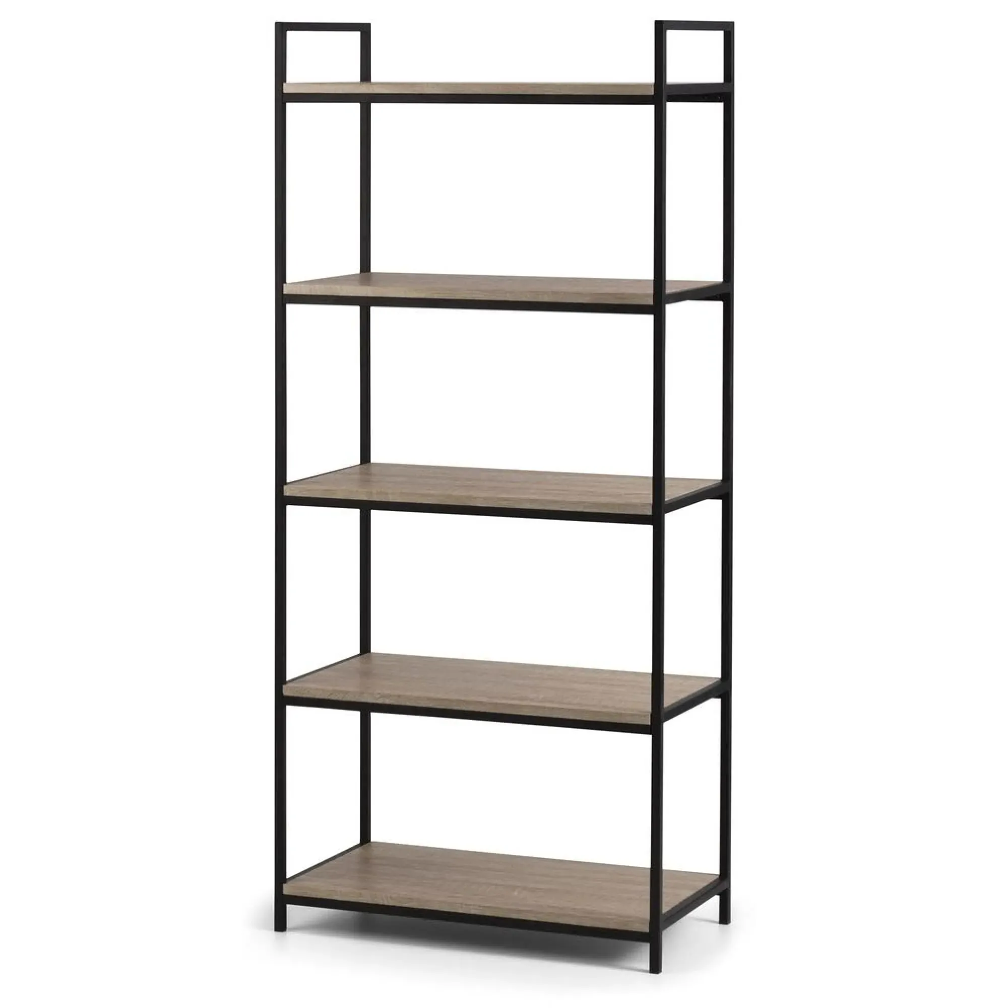 Tribeca Tall Bookcase - Sonoma Oak, Metal