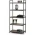 Tribeca Tall Bookcase - Sonoma Oak, Metal
