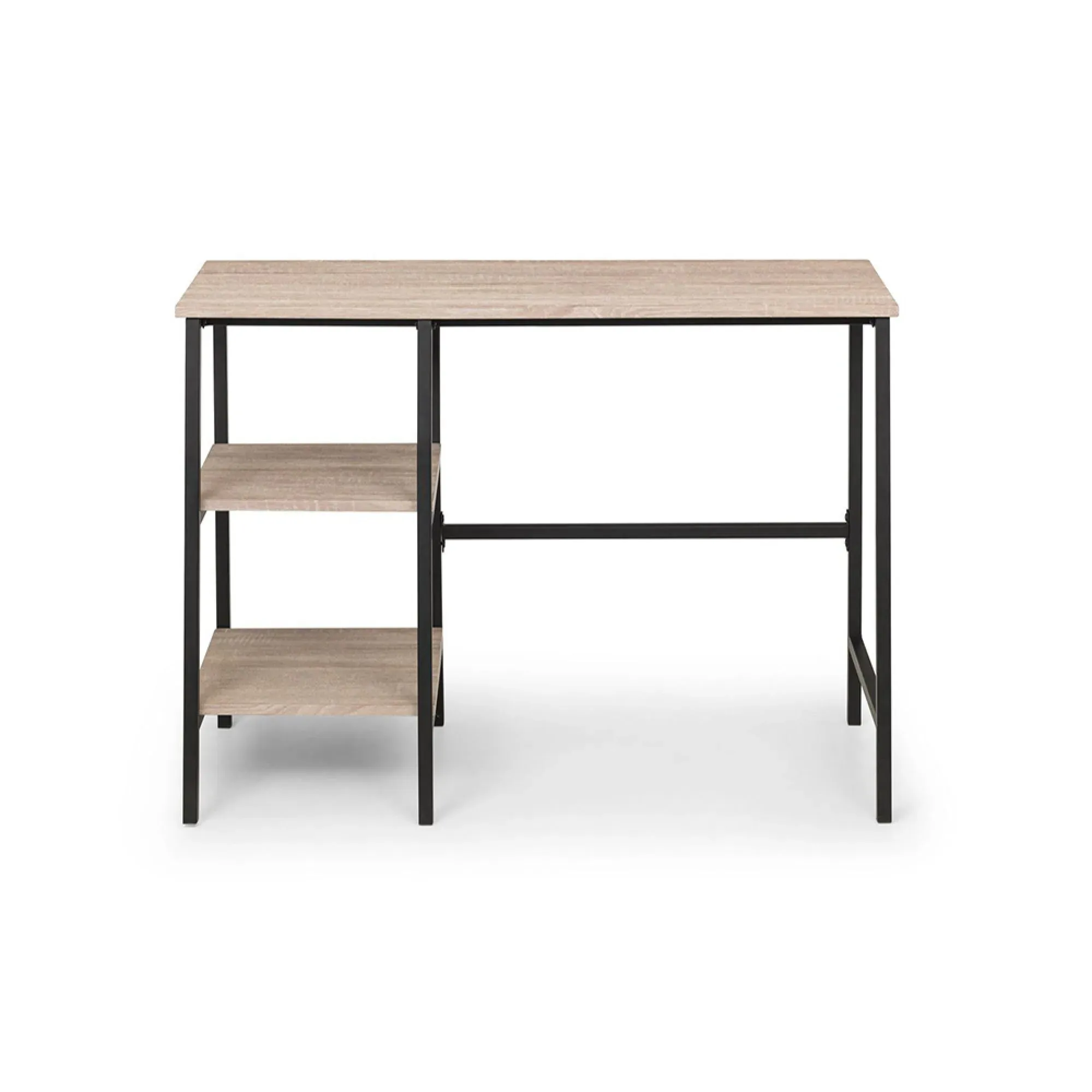 Tribeca Writing Desk - Oak, Metal