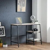 Tribeca Writing Desk - Oak, Metal