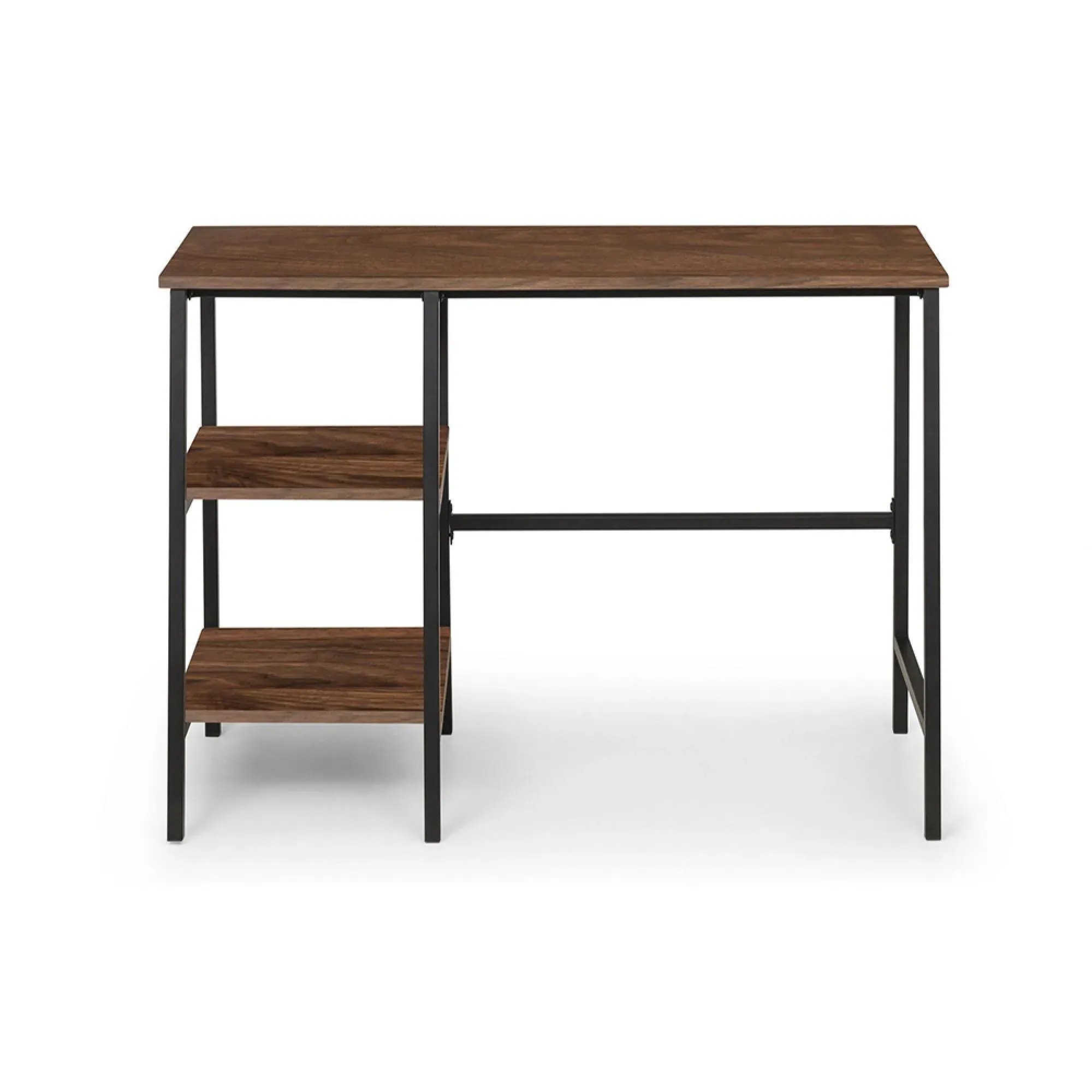 Tribeca Writing Desk - Walnut, Metal
