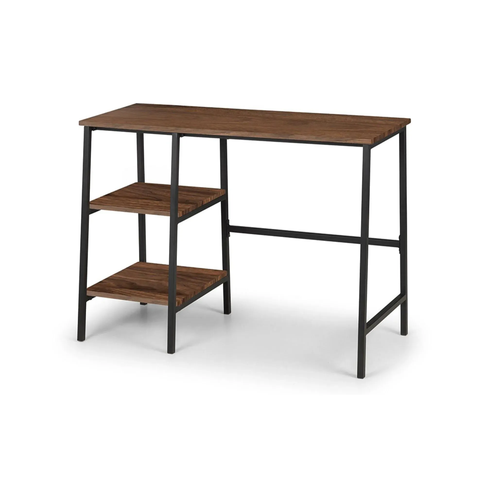 Tribeca Writing Desk - Walnut, Metal