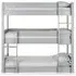 Trio 3 Level Bunk Bed - Grey