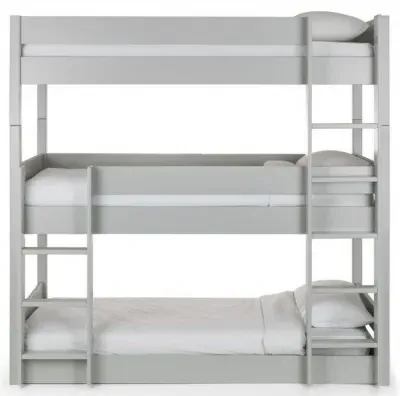 Trio 3 Level Bunk Bed - Grey