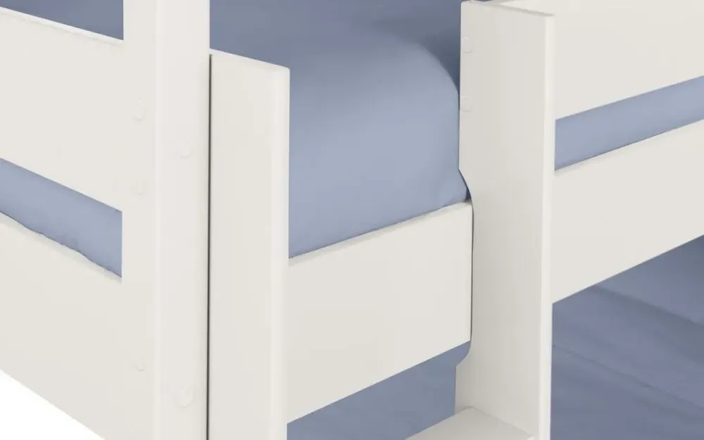 Trio 3 Level Bunk Bed - White