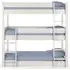 Trio 3 Level Bunk Bed - White