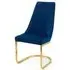 Vittoria Cantilever Dining Chair Set of 2 - Blue, Velvet