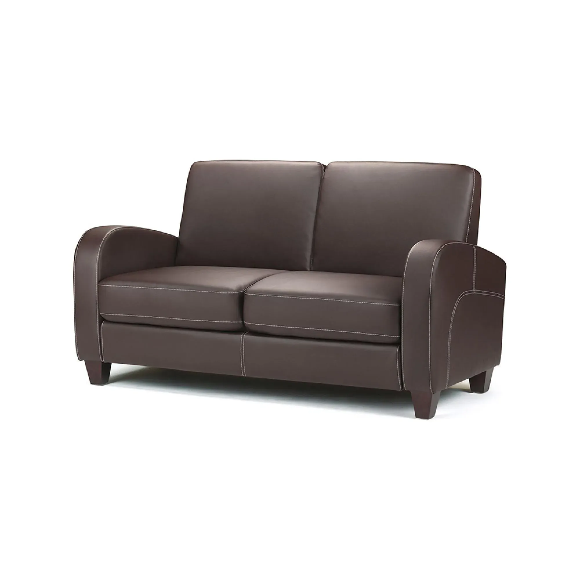 Vivo 2-Seater Sofa - Brown, Faux Leather