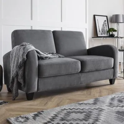 Vivo 2-Seater Sofa - Grey, Chenille