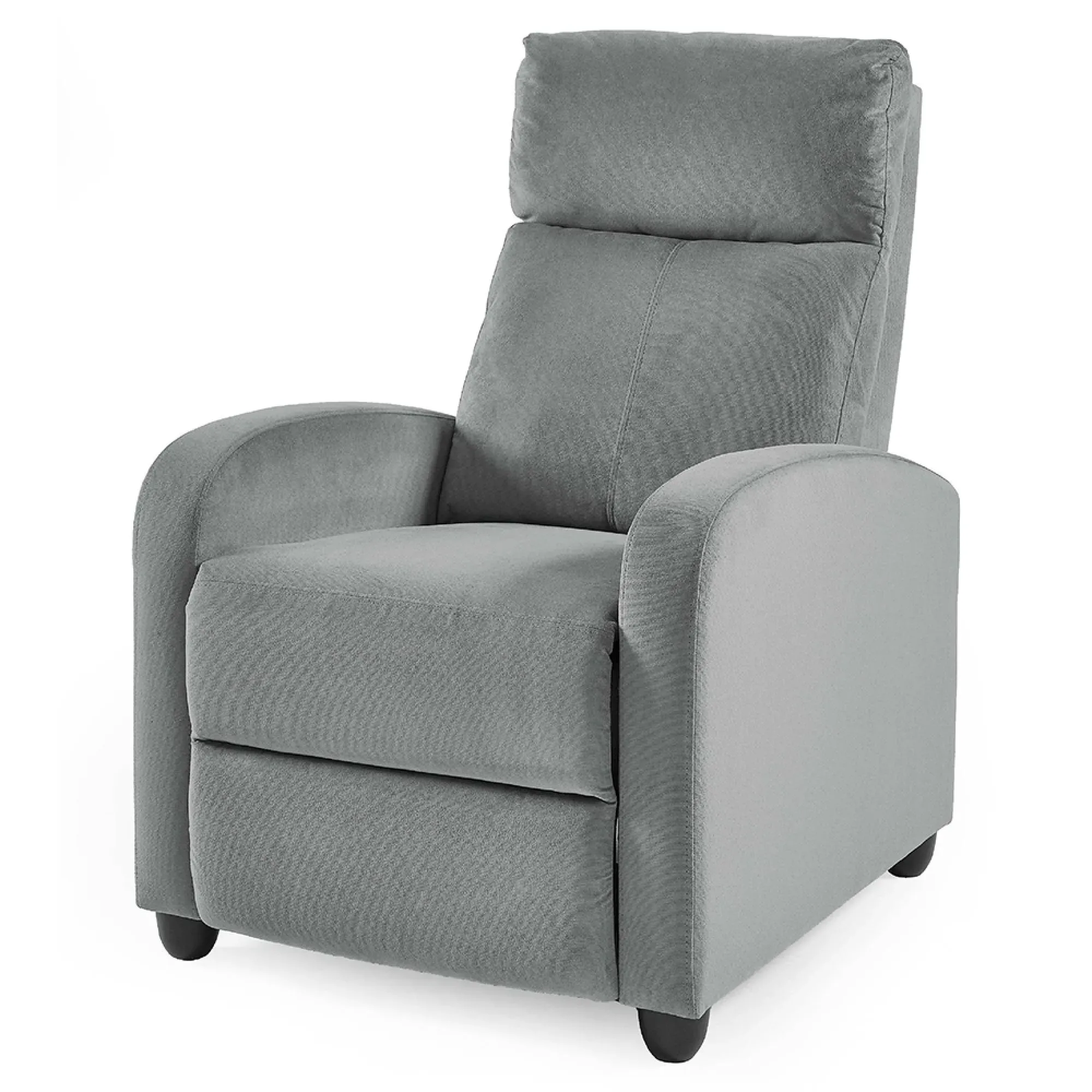 Vivo Recliner Armchair - Grey, Chenille