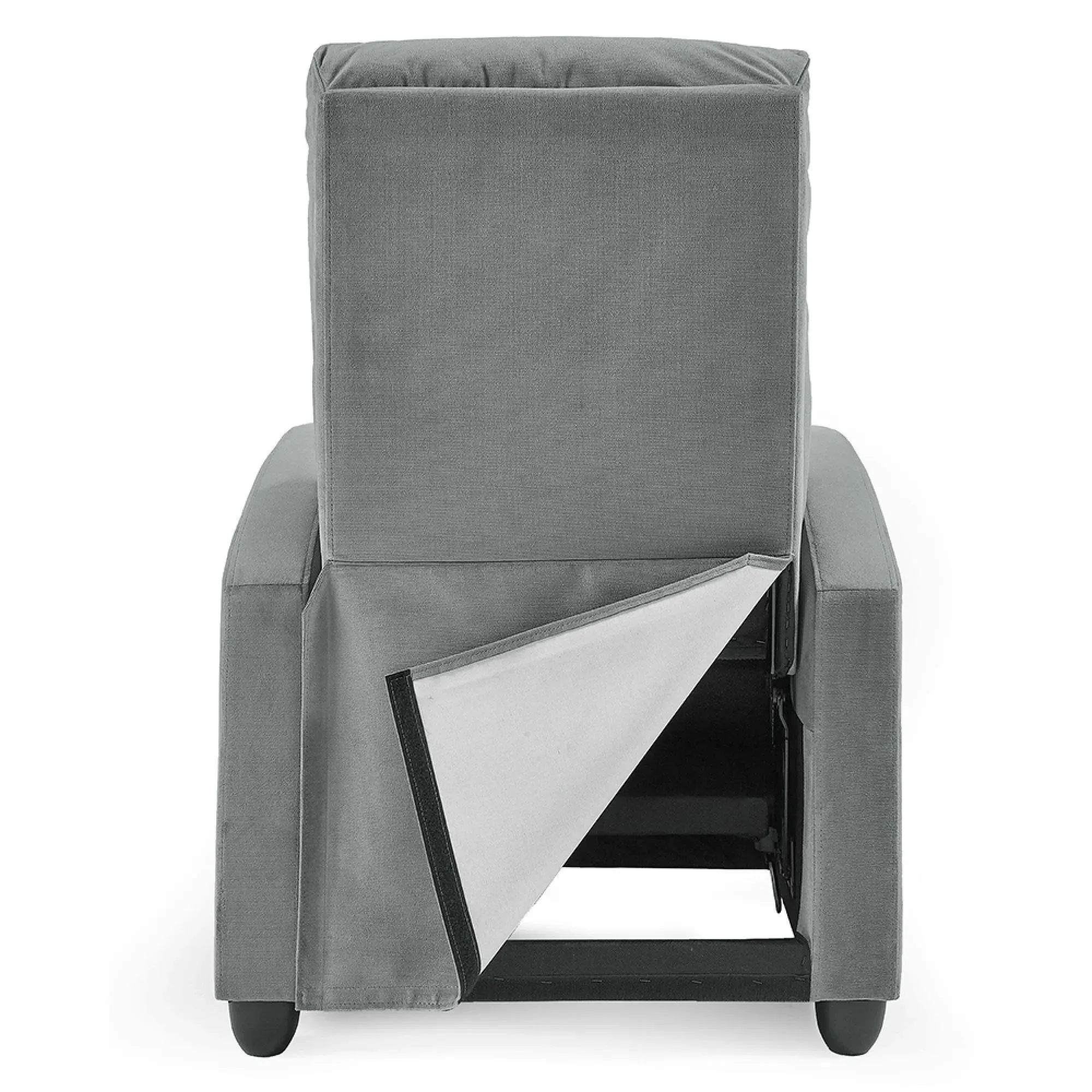 Vivo Recliner Armchair - Grey, Chenille