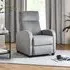 Vivo Recliner Armchair - Grey, Chenille