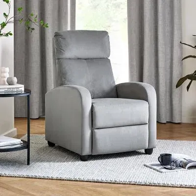 Vivo Recliner Armchair - Grey, Chenille image