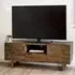 Woburn 130cm TV Unit - Brown, Reclaimed Pine