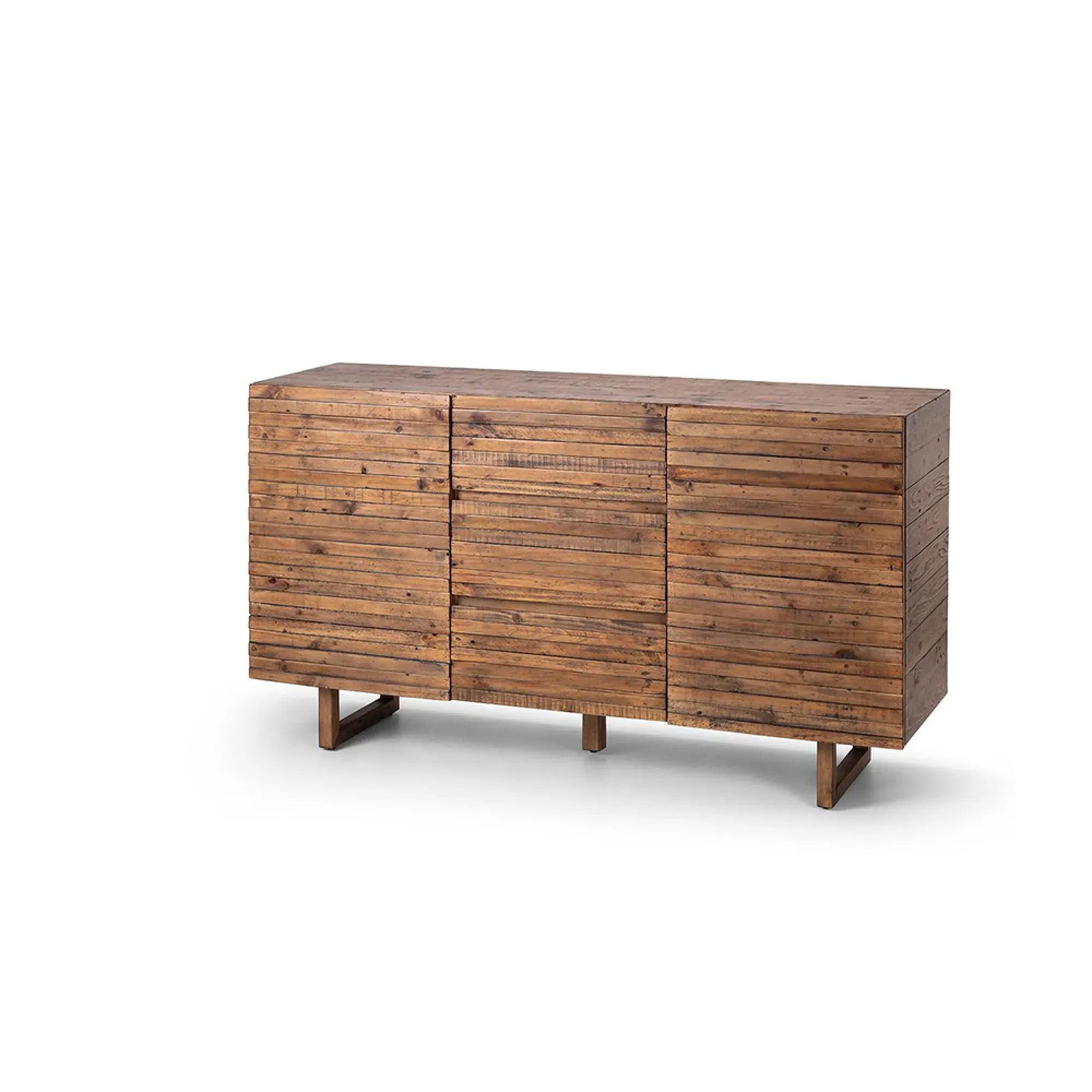 Woburn Medium 2 Door Sideboard - Brown, Reclaimed Pine