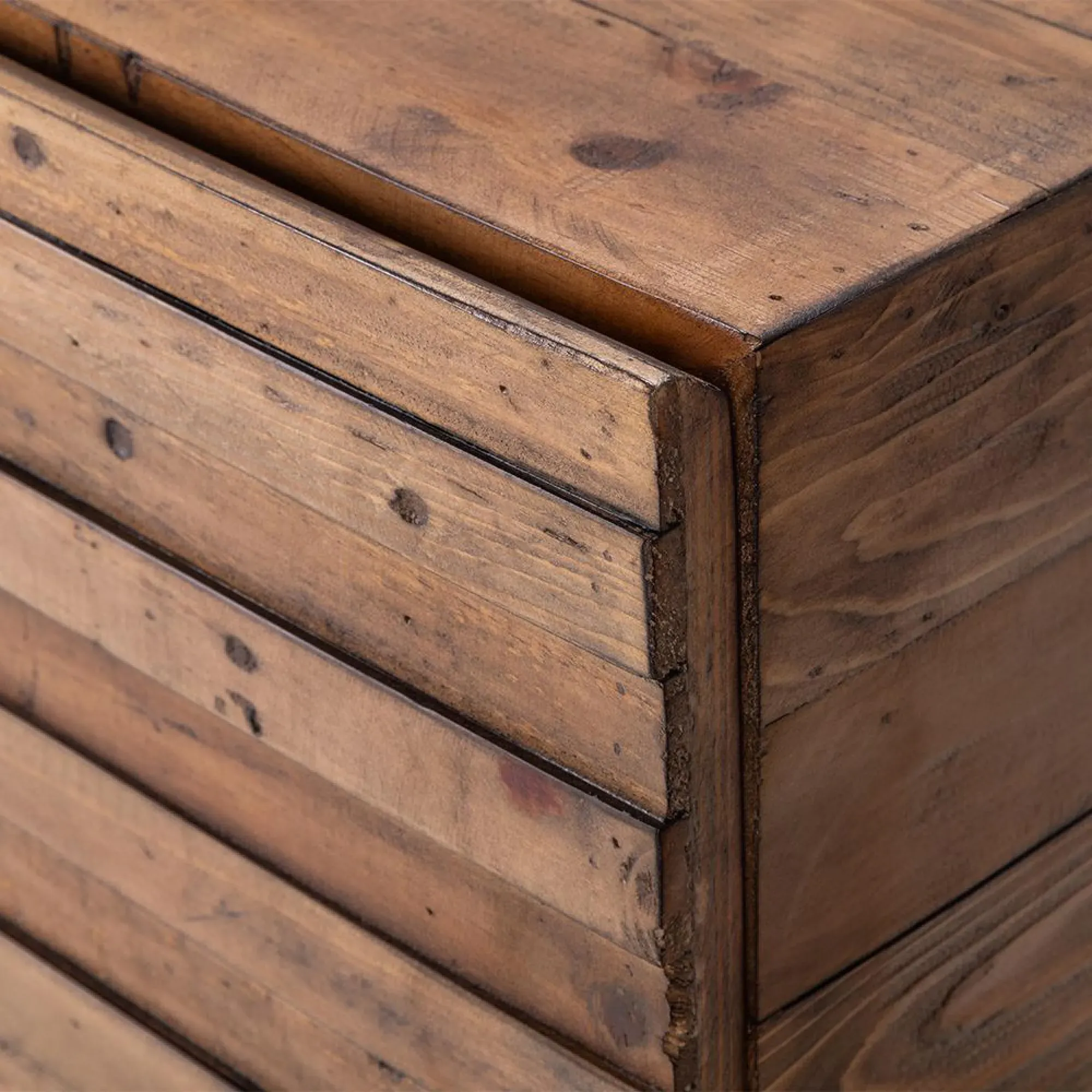 Woburn Medium 2 Door Sideboard - Brown, Reclaimed Pine