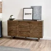 Woburn Medium 2 Door Sideboard - Brown, Reclaimed Pine