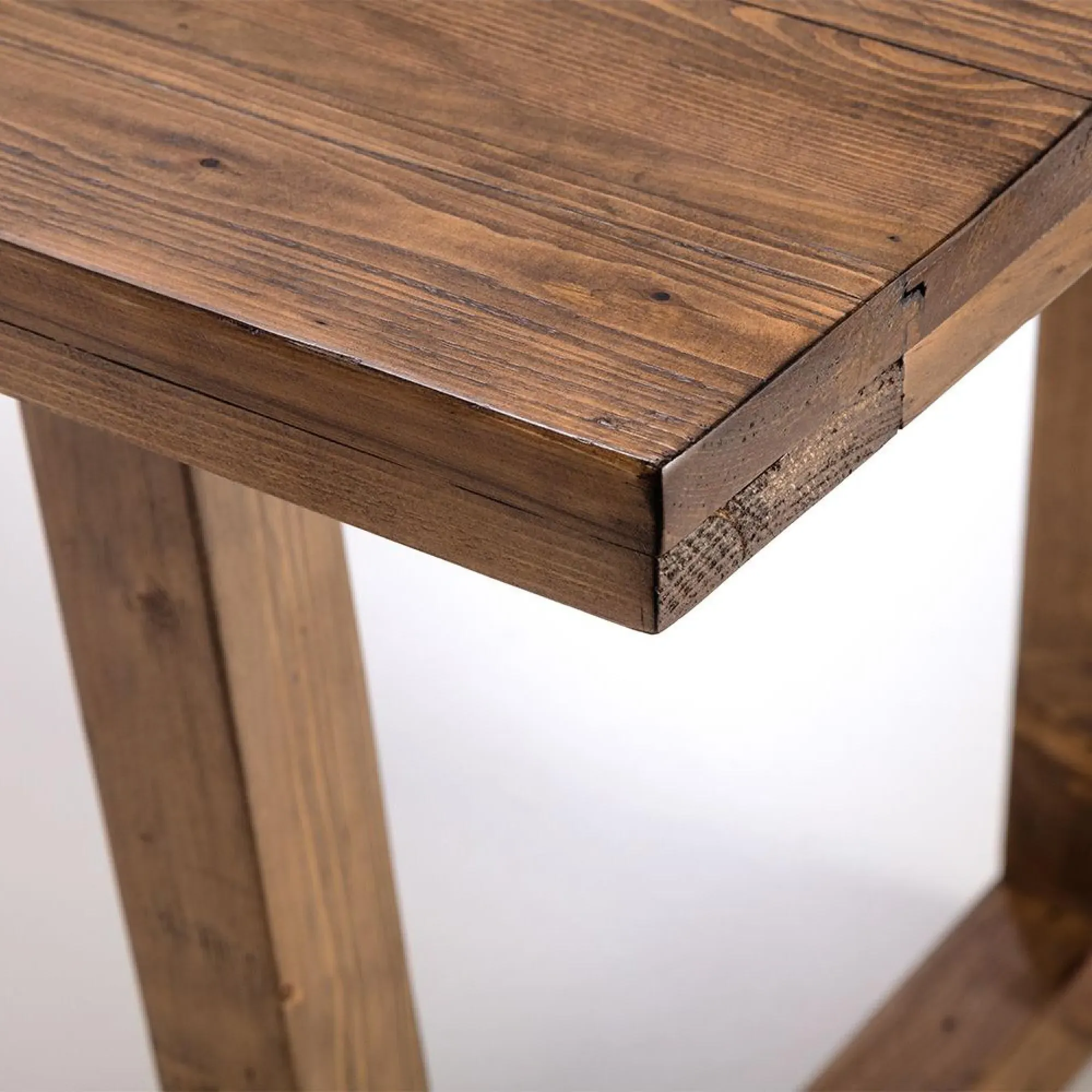 Woburn Reclaimed Pine 6-Seater Dining Table - Brown