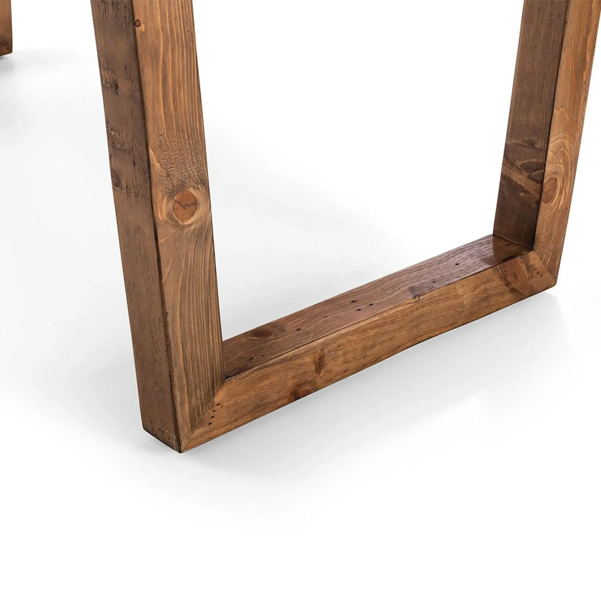 Woburn Reclaimed Pine 6-Seater Dining Table - Brown