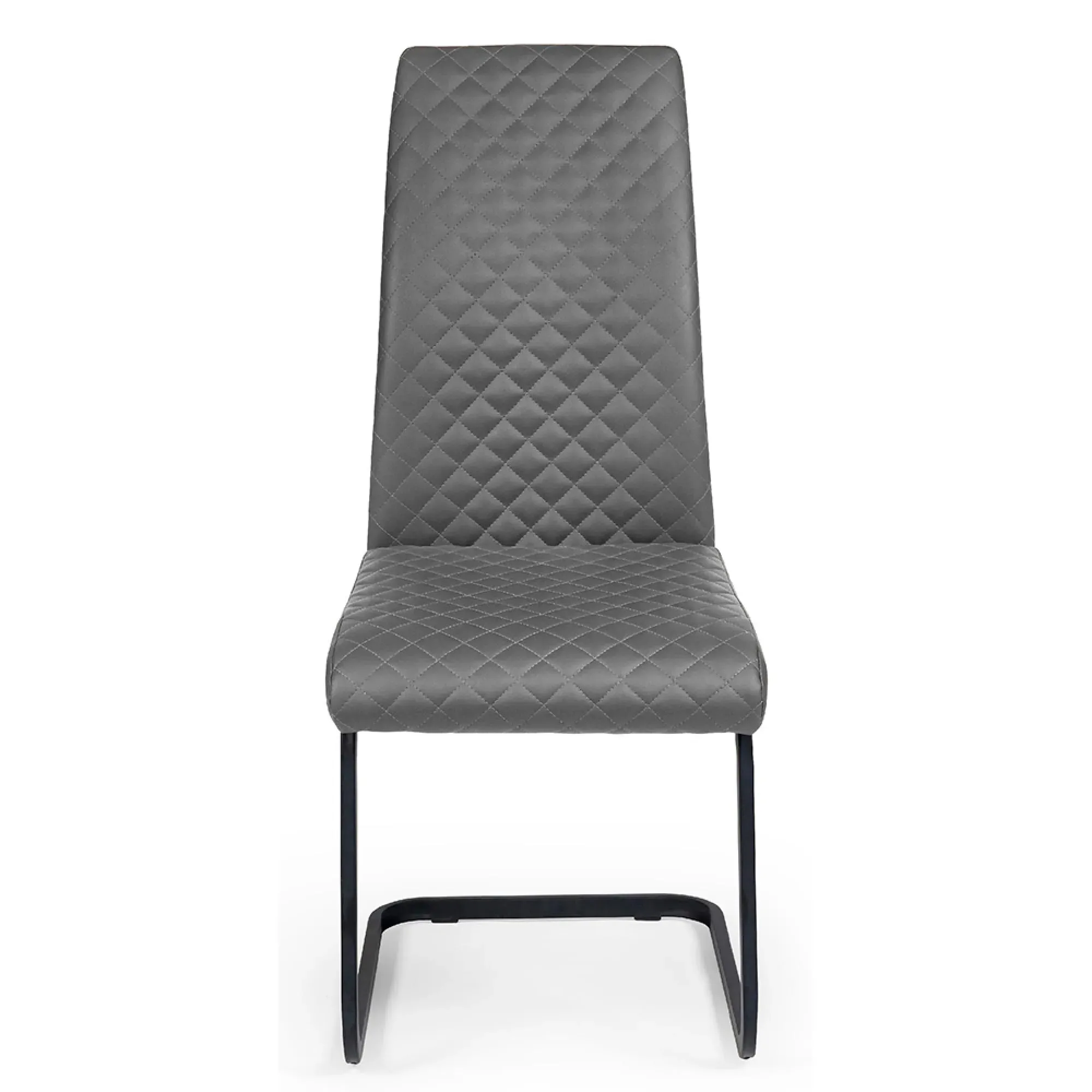 Xavier Cantilever Dining Chairs Set of 4 - Grey