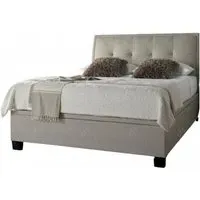Accent Ottoman Storage Bed - Oatmeal, Fabric