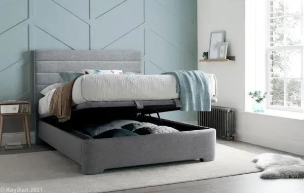 Appleby Ottoman Storage Bed - Marbella Grey, Fabric