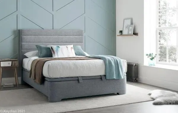 Appleby Ottoman Storage Bed - Marbella Grey, Fabric