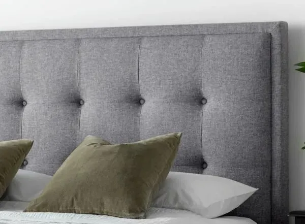 Falmer Marbella Ottoman Storage TV Bed - Grey, Fabric