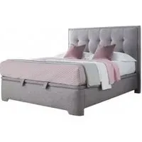 Falstone Ottoman Storage Bed - Marbella Grey, Fabric