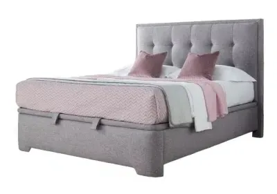 Falstone Ottoman Storage Bed - Marbella Grey, Fabric image