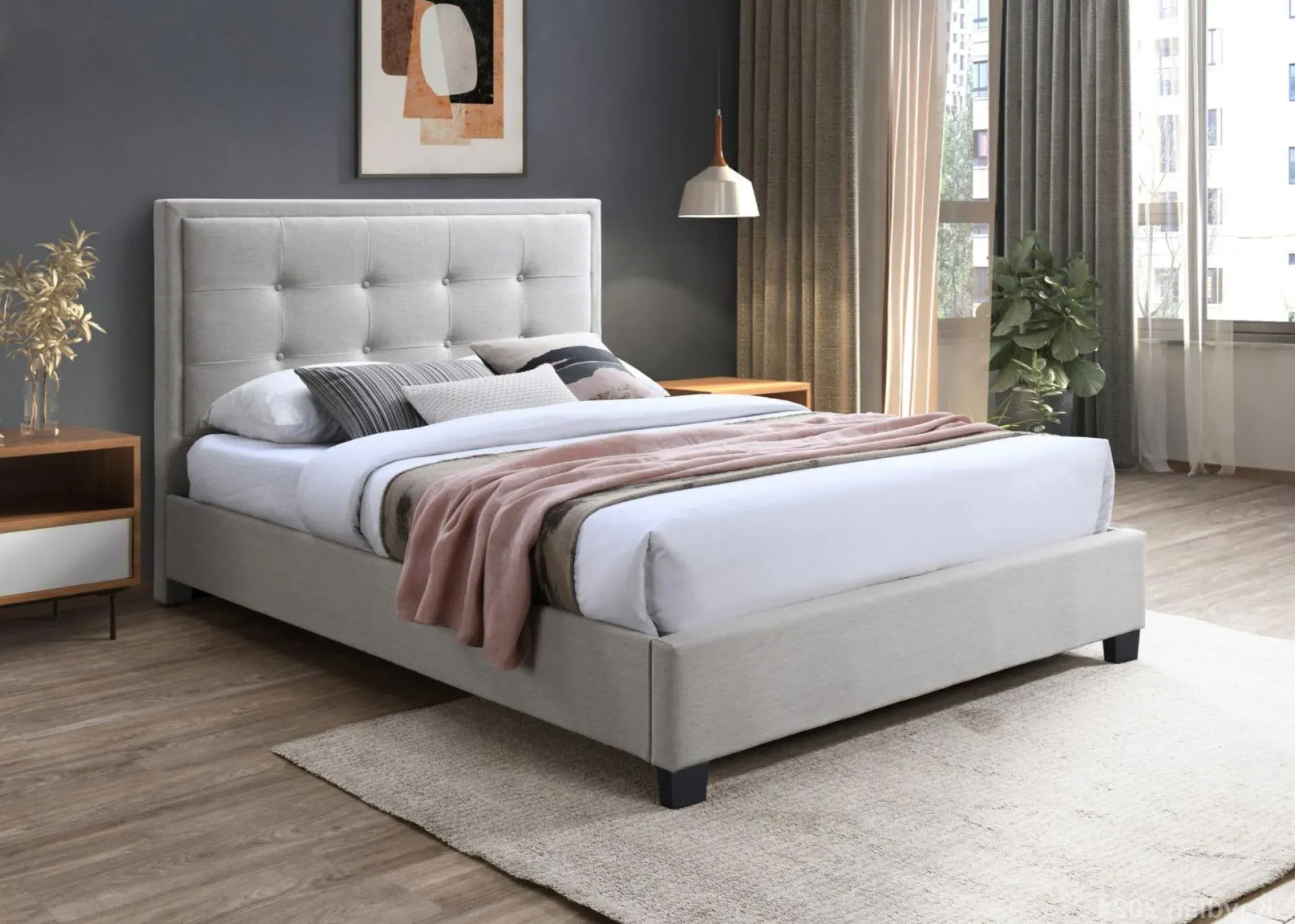 Gainford Storage Bed - Bolero Natural, Fabric