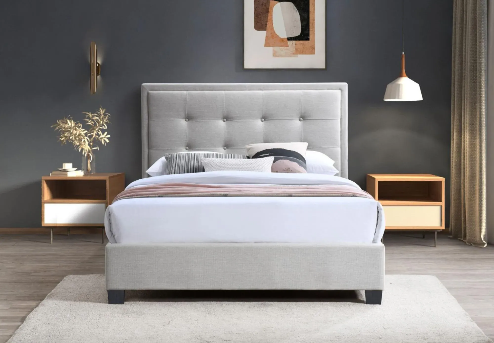 Gainford Storage Bed - Bolero Natural, Fabric