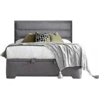 Kirkby Ottoman Storage Bed - Marbella Grey, Fabric