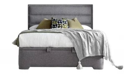 Kirkby Ottoman Storage Bed - Marbella Grey, Fabric image