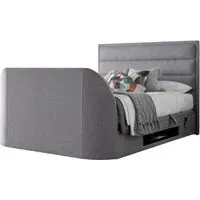 Kirkley Ottoman Storage TV Bed - Marbella Grey, Fabric