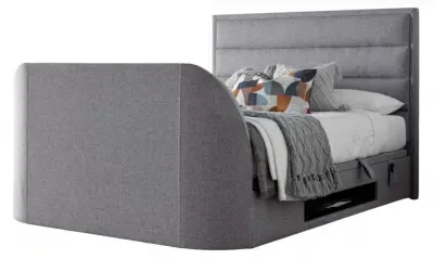 Kirkley Ottoman Storage TV Bed - Marbella Grey, Fabric image