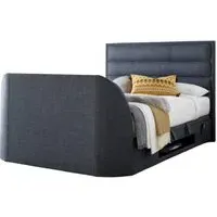 Kirkley Ottoman Storage TV Bed - Pendle Slate, Fabric