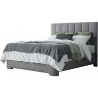 Medburn Ottoman Storage Bed - Light Grey, Fabric