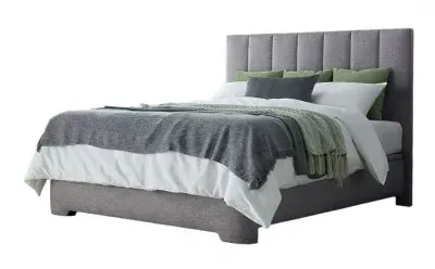 Medburn Ottoman Storage Bed - Light Grey, Fabric image