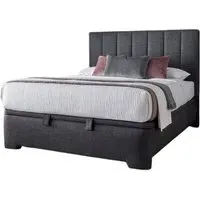 Medburn Ottoman Storage Bed - Slate Grey, Fabric